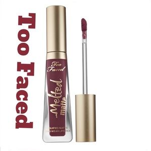 NIB Too faced melted matte lipstick shade suck it